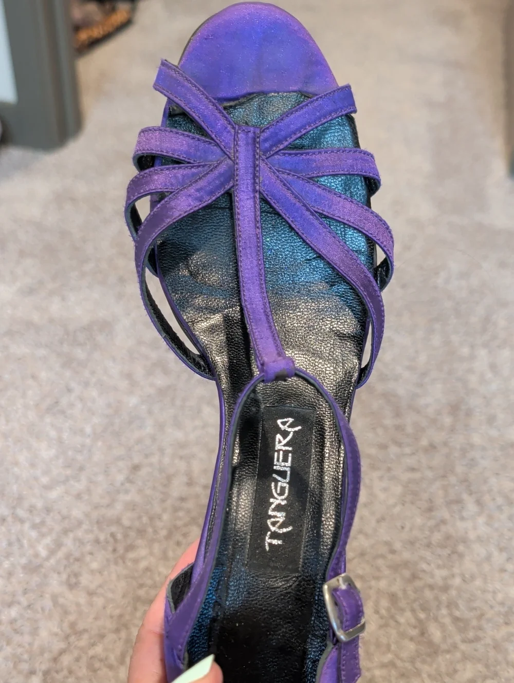 Purple Strappy Heeled ✨Salsa Dance✨ Shoes 💃🏻